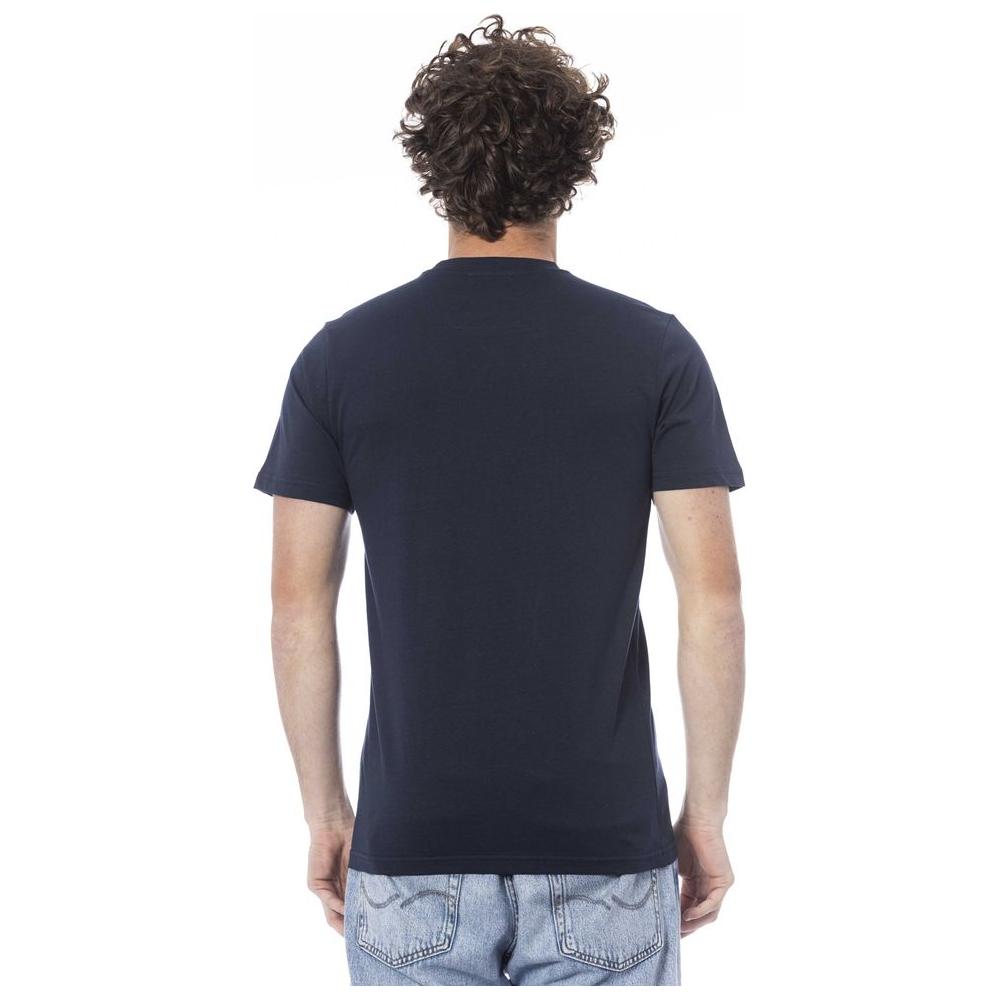 Cavalli Class Blue Cotton Men T-Shirt