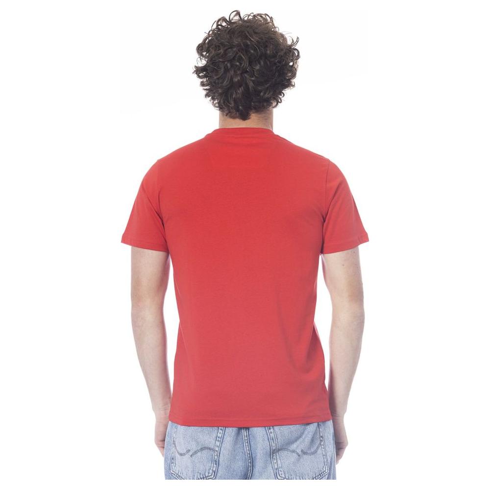 Cavalli Class Red Cotton Men T-Shirt