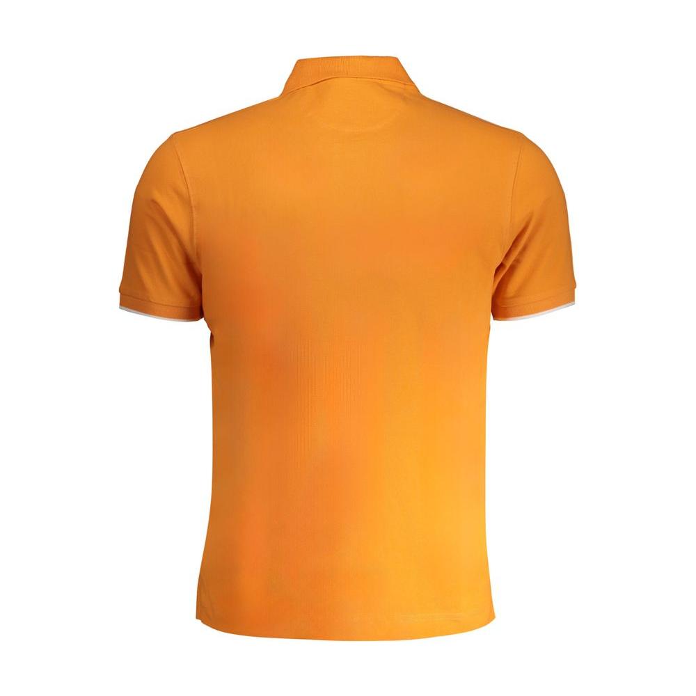 La Martina Orange Cotton Polo Shirt La Martina