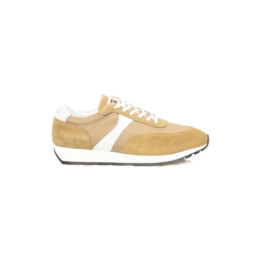 Cerruti 1881 Beige Leather Men Sneaker Cerruti 1881