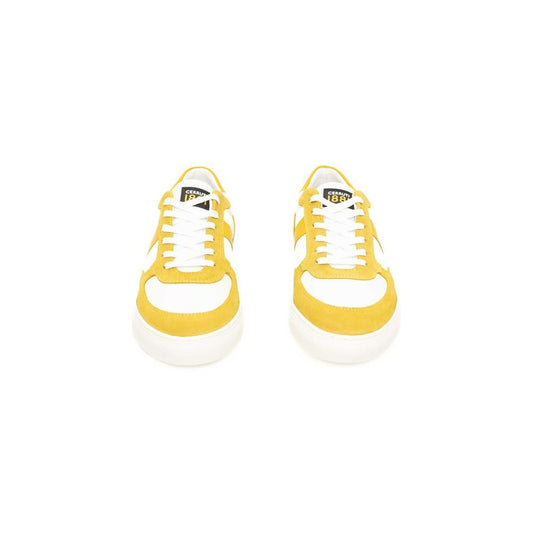 Cerruti 1881 Yellow Leather Men's Sneaker Cerruti 1881