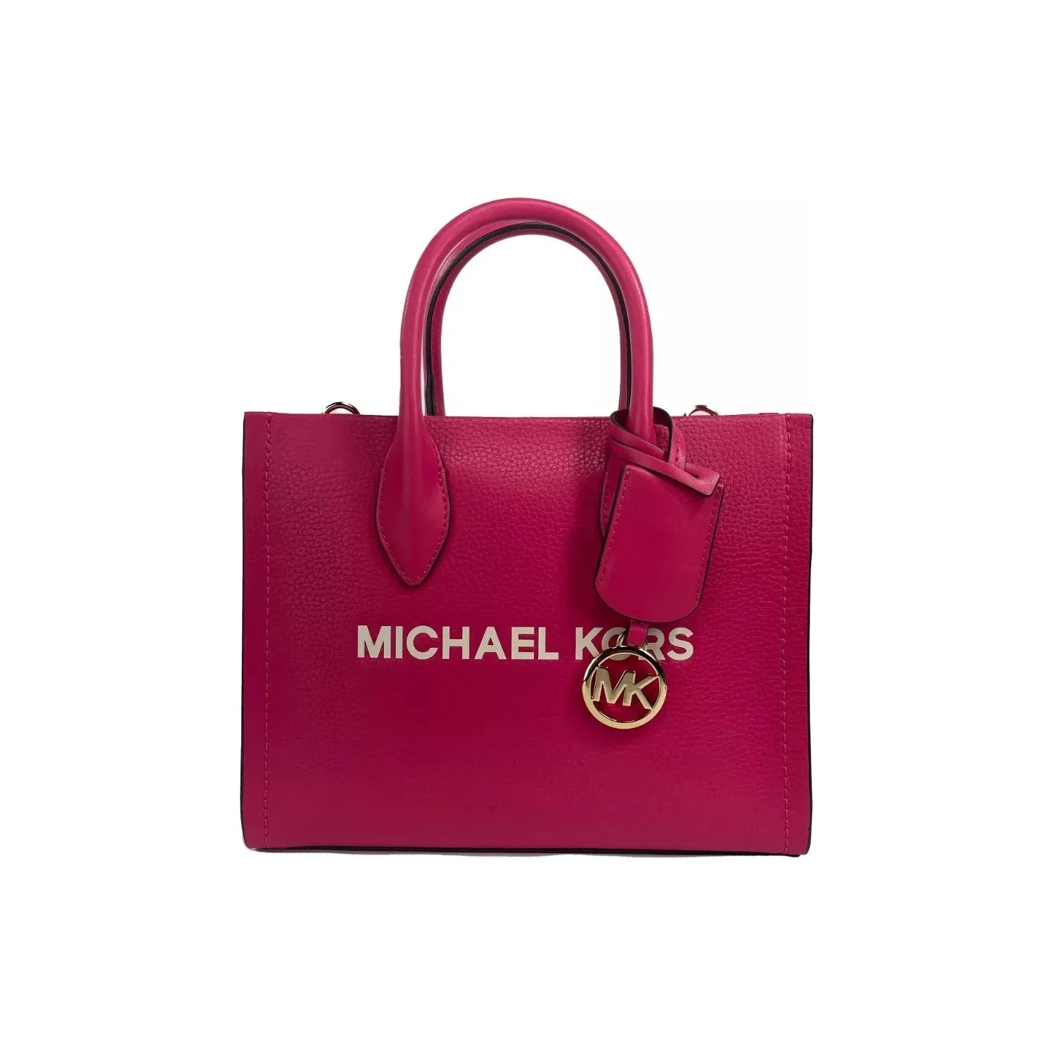 Michael Kors Mirella Small Leather Top Zip Shopper Tote Bag