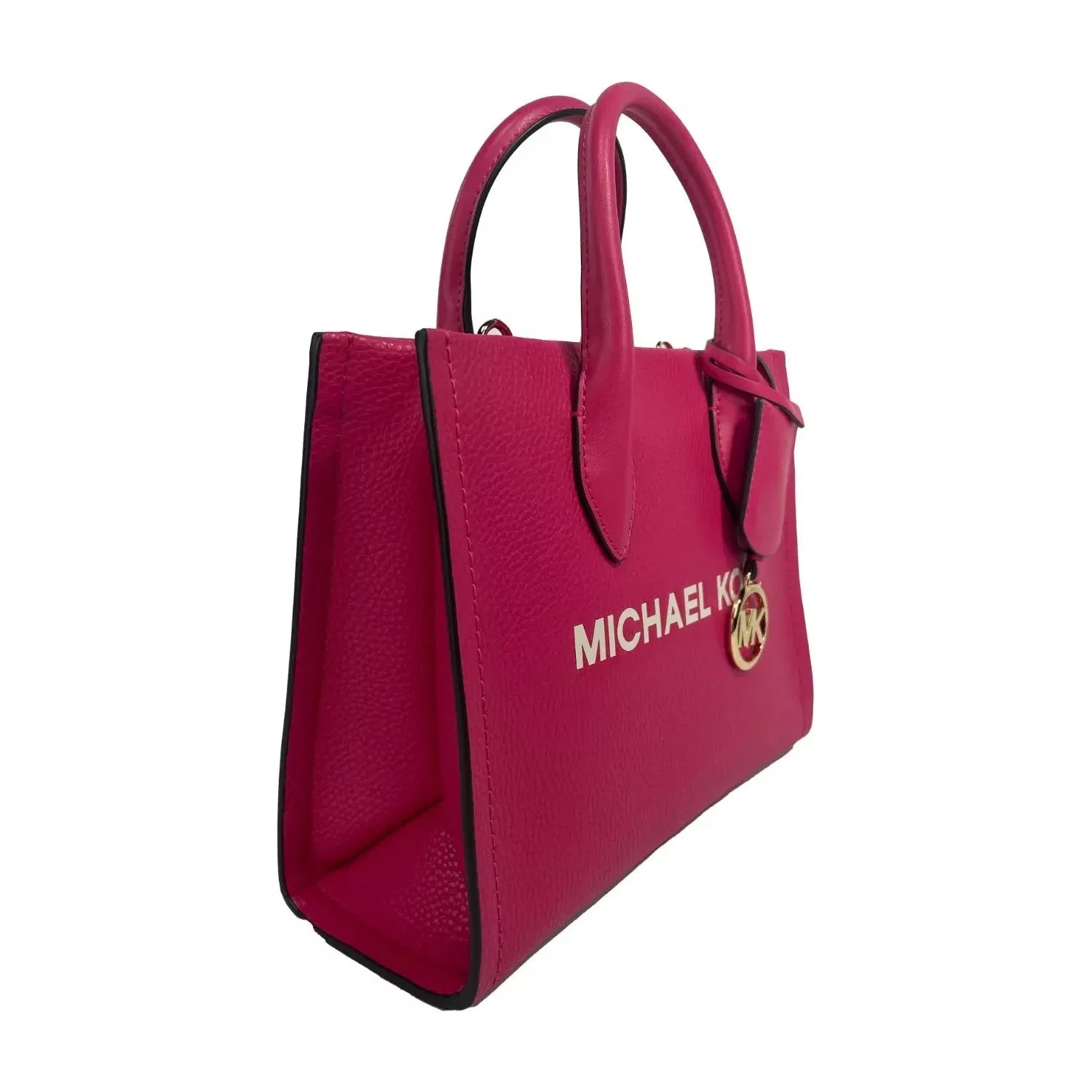 Michael Kors Mirella Small Leather Top Zip Shopper Tote Bag