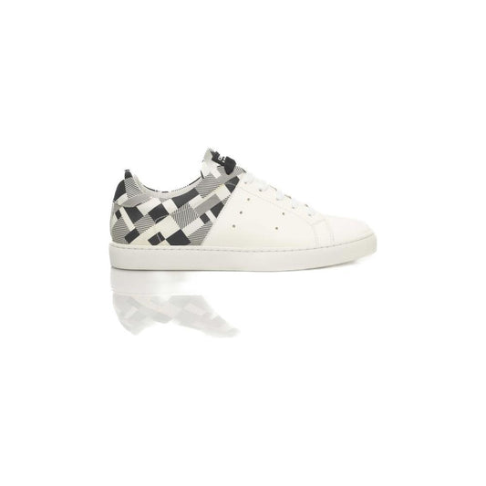 Cerruti 1881 White Calf Leather Men Sneaker Cerruti 1881