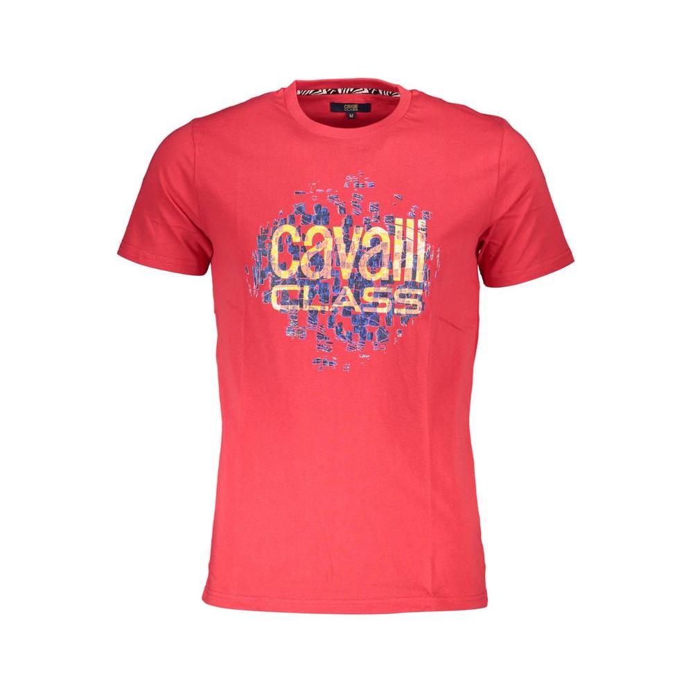 Cavalli Class Red Cotton T-Shirt