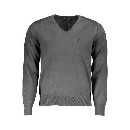 U.S. Grand Polo Green Nylon Sweater U.S. Grand Polo