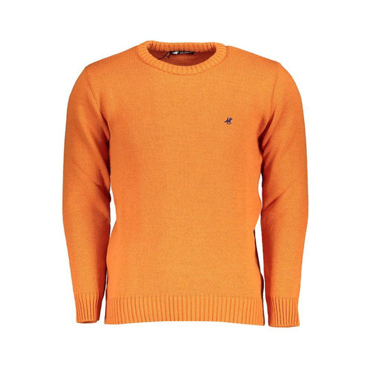 U.S. Grand Polo Orange Fabric Sweater U.S. Grand Polo