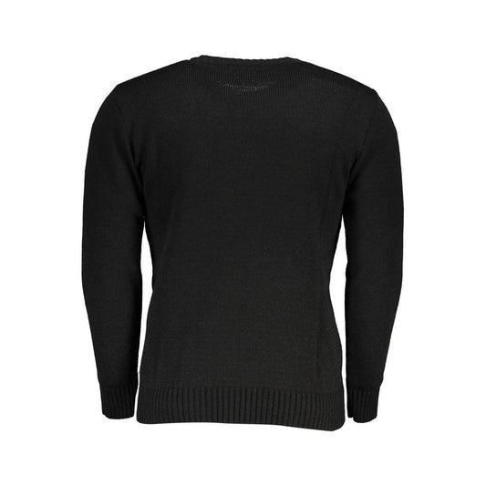 U.S. Grand Polo Black Acrylic Sweater U.S. Grand Polo