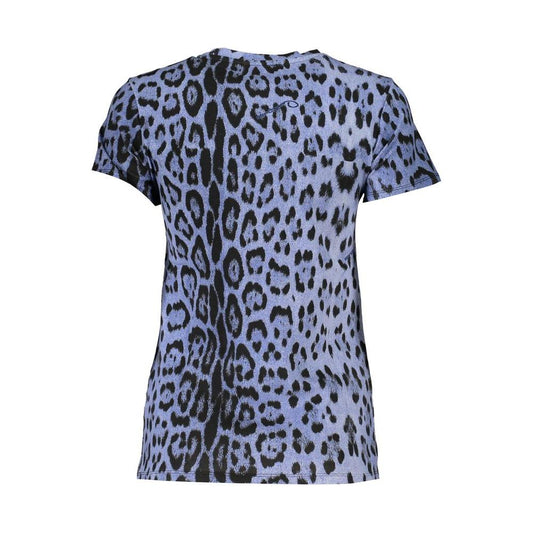 Cavalli Class Light Blue Cotton Tops & T-Shirt Cavalli Class