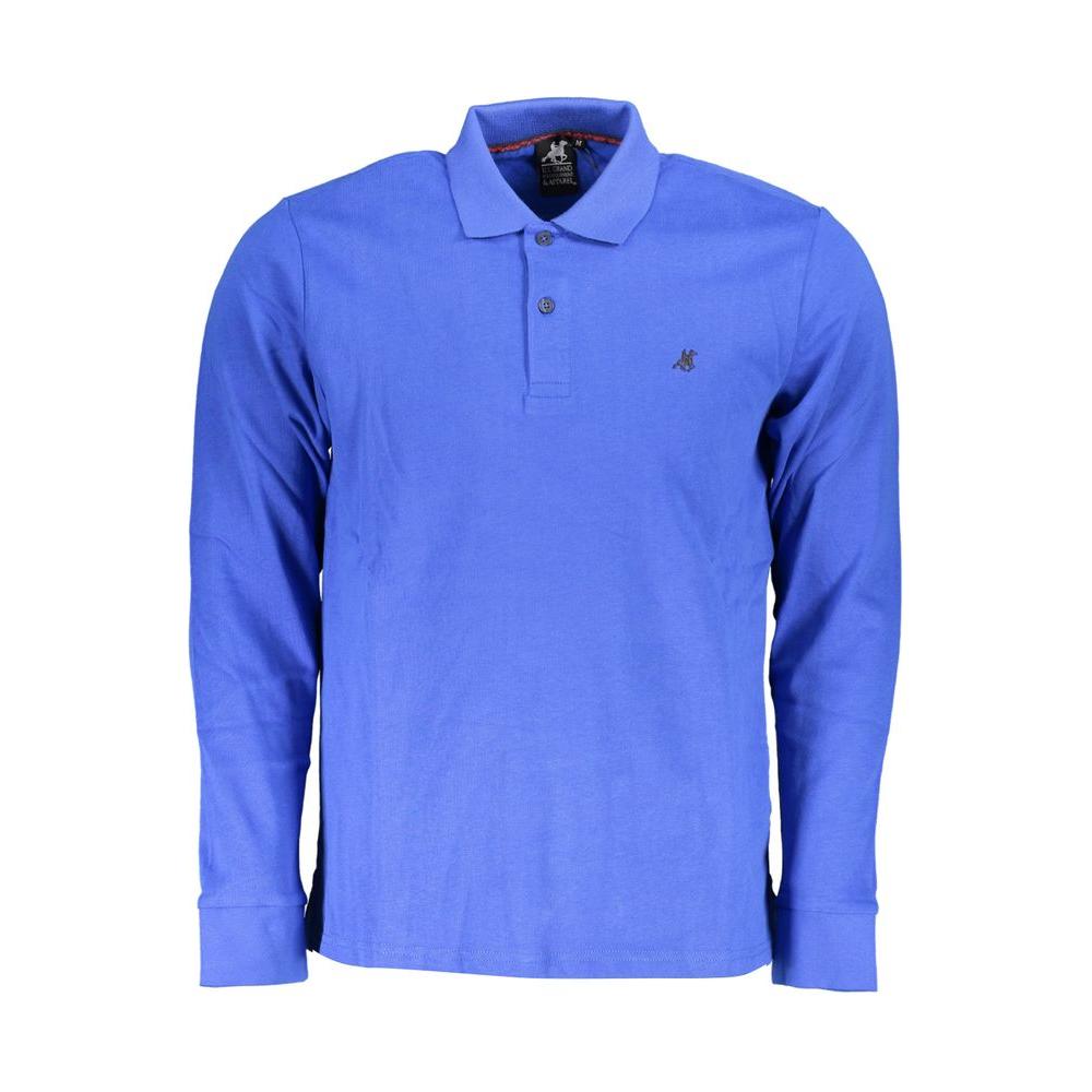 U.S. Grand Polo Blue Cotton Polo Shirt U.S. Grand Polo