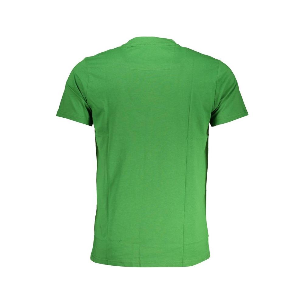 Cavalli Class Green Cotton T-Shirt Cavalli Class