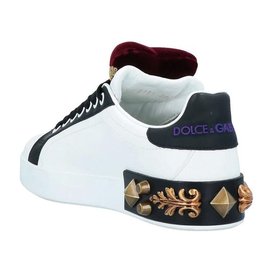 Dolce & Gabbana White Leather Di Calfskin Sneaker Dolce & Gabbana