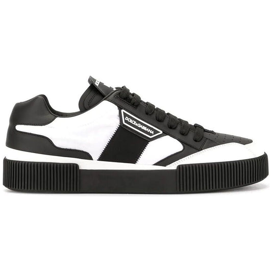 Dolce & Gabbana Black Leather Di Calfskin Sneaker Dolce & Gabbana