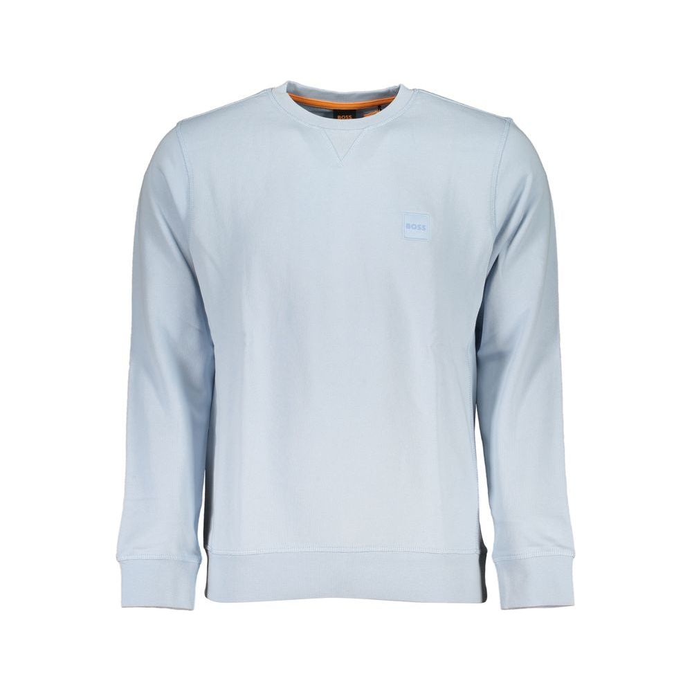 Hugo Boss Light Blue Cotton Sweater Hugo Boss