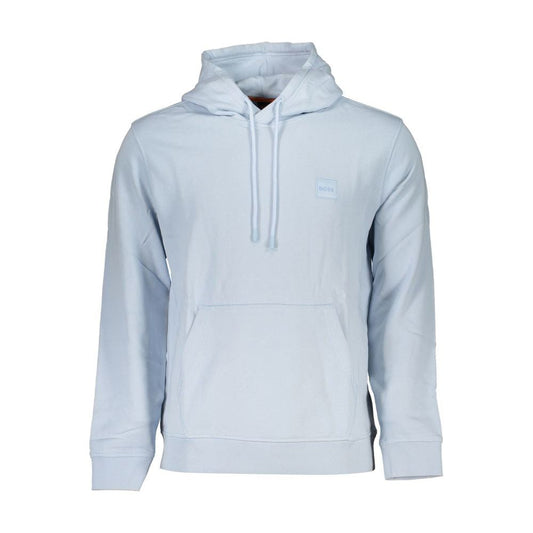 Hugo Boss Light Blue Cotton Sweater Hugo Boss