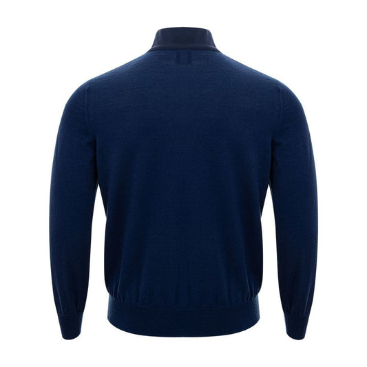 Gran Sasso Elegant Blue Wool Cardigan for Men Gran Sasso