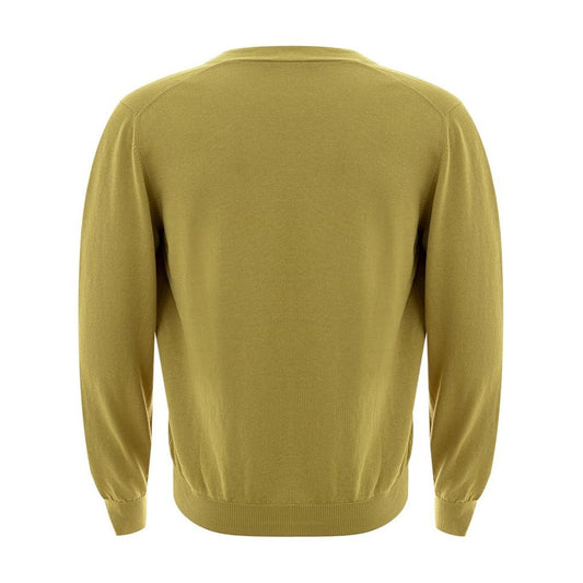 Gran Sasso Italian Wool Cardigan in Vibrant Yellow Gran Sasso