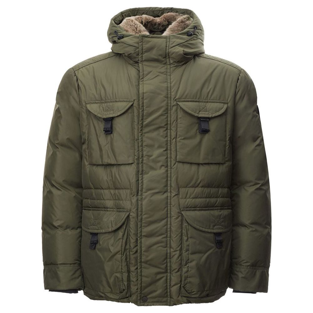 Peuterey Elegant Green Polyamide Men's Jacket Peuterey