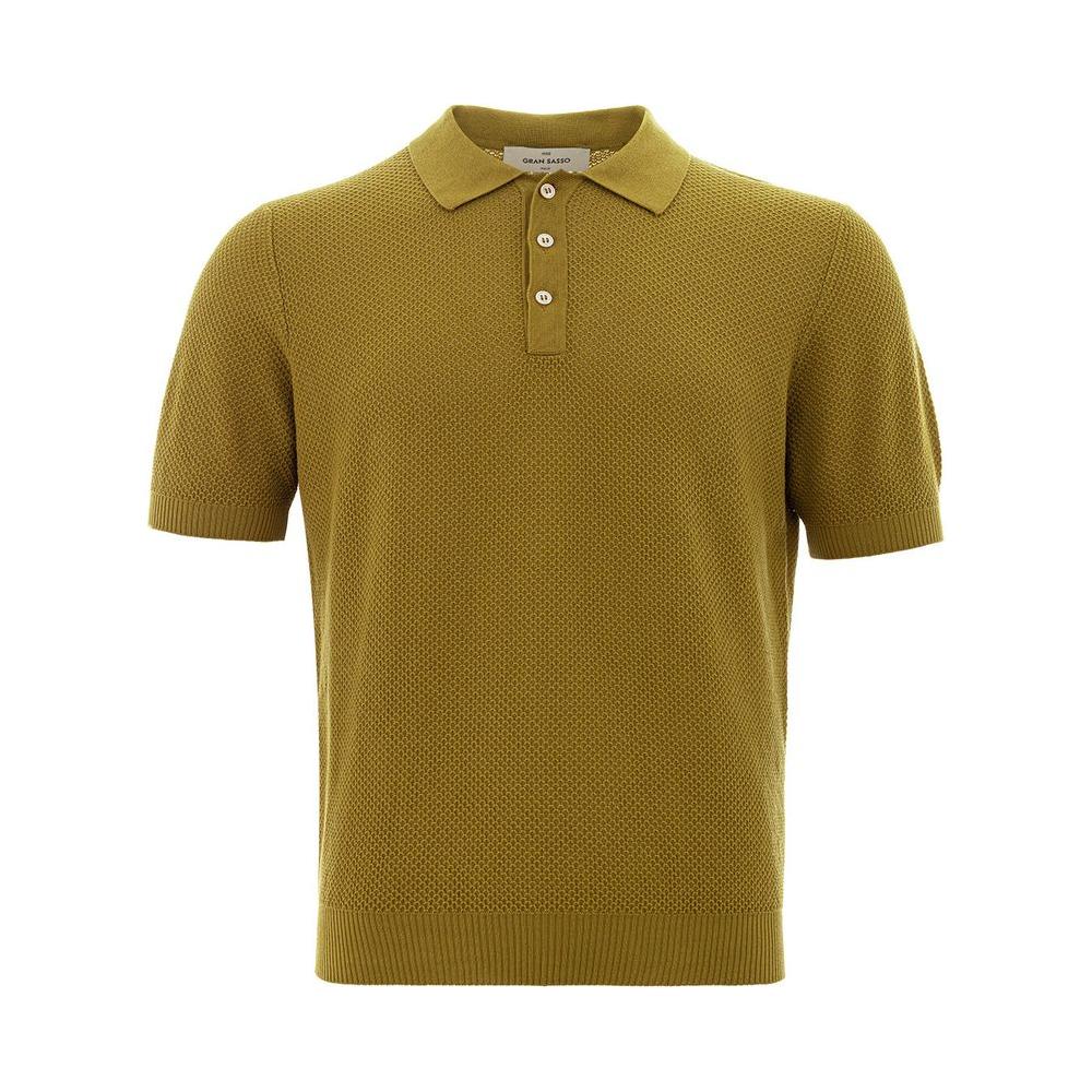 Gran Sasso Elegant Green Cotton Polo Gran Sasso