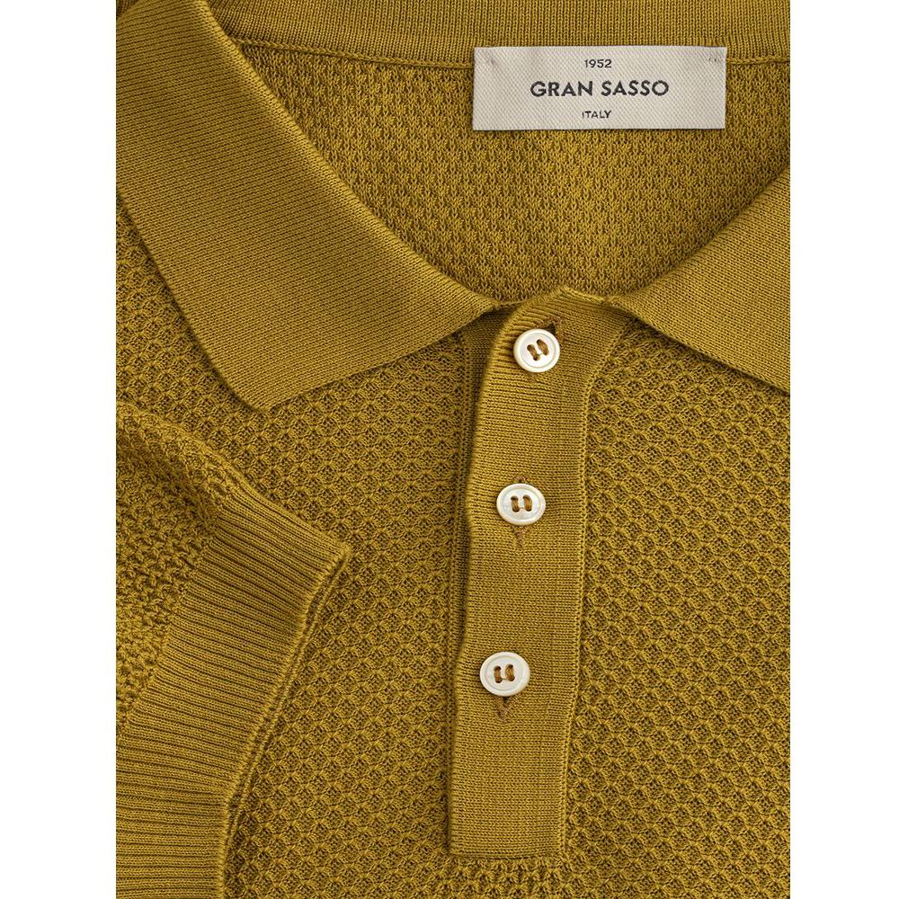 Gran Sasso Elegant Green Cotton Polo Gran Sasso