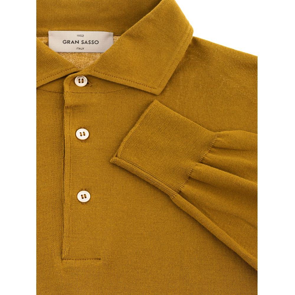 Gran Sasso Sunshine Elegance Italian Cotton Polo Shirt Gran Sasso