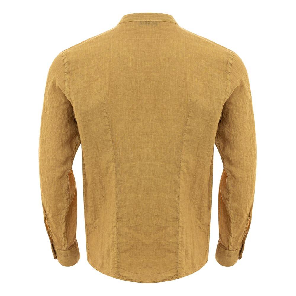 Gran Sasso Gold Linen Elegance Men's Shirt Gran Sasso