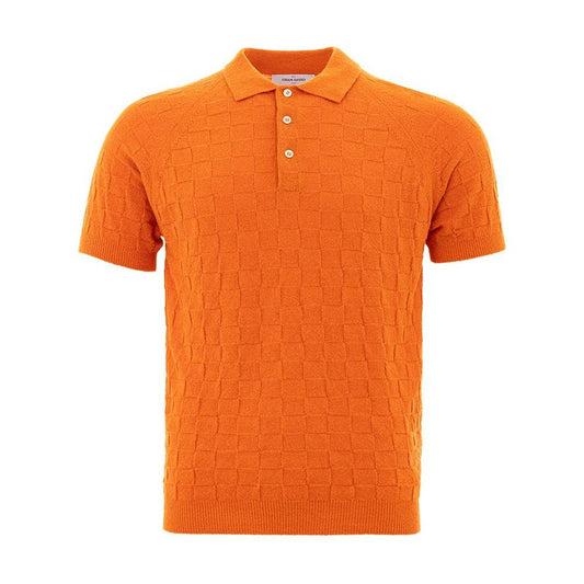 Gran Sasso Chic Orange Cotton Polo for the Modern Gentleman Gran Sasso