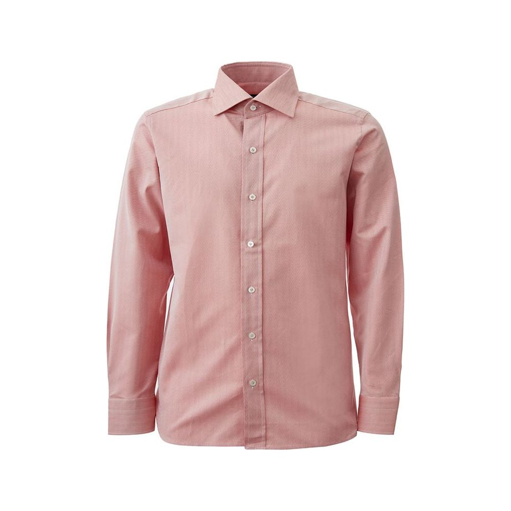 Tom Ford Elegant Pink Cotton Shirt for Men Tom Ford