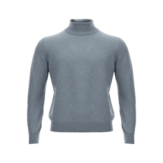 Gran Sasso Elegant Cashmere Gray Men's Sweater Gran Sasso