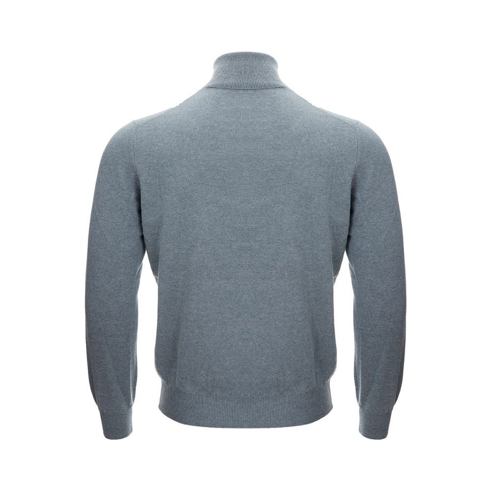 Gran Sasso Elegant Cashmere Gray Men's Sweater Gran Sasso