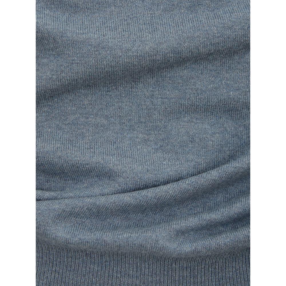 Gran Sasso Elegant Cashmere Gray Men's Sweater Gran Sasso