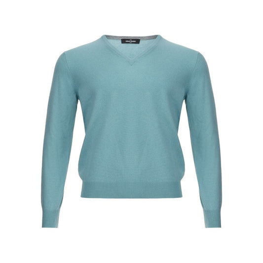 Gran Sasso Turquoise Cashmere Sweater Elegance Gran Sasso