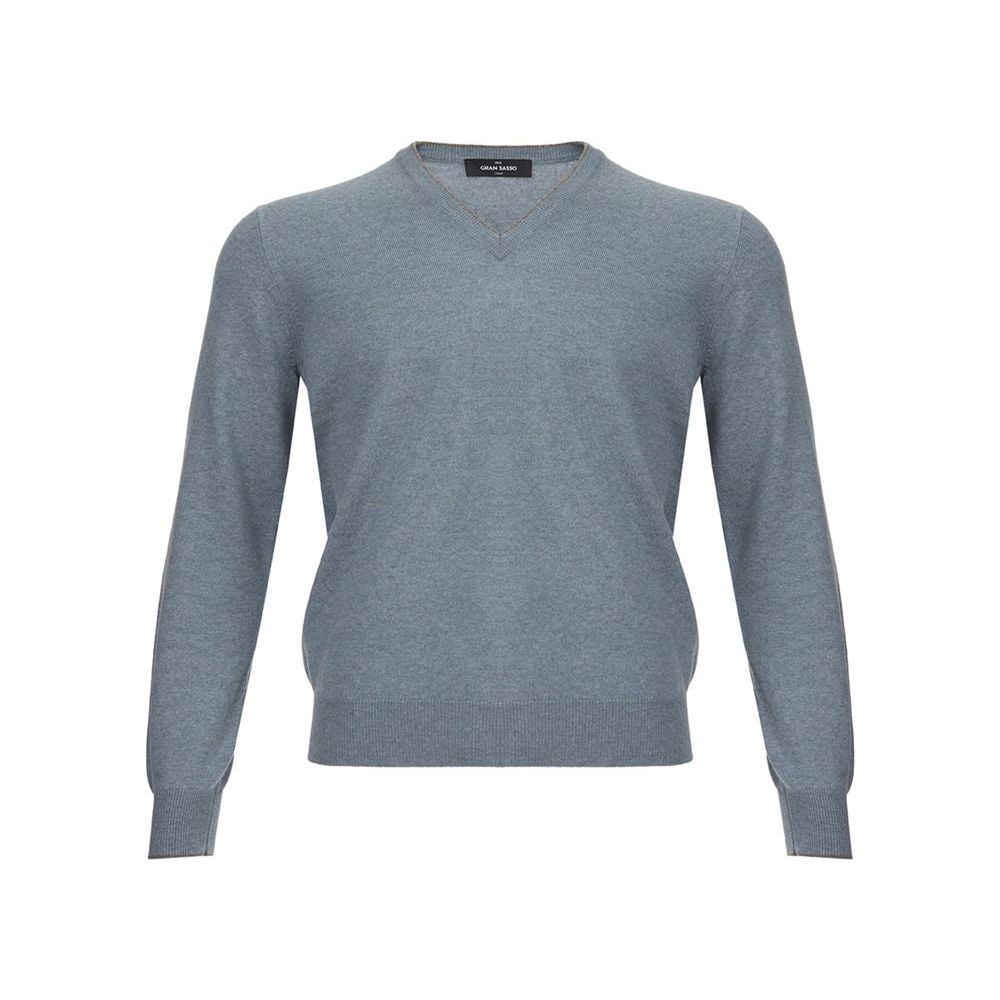 Gran Sasso Elegant Cashmere Sweater in Chic Gray Gran Sasso