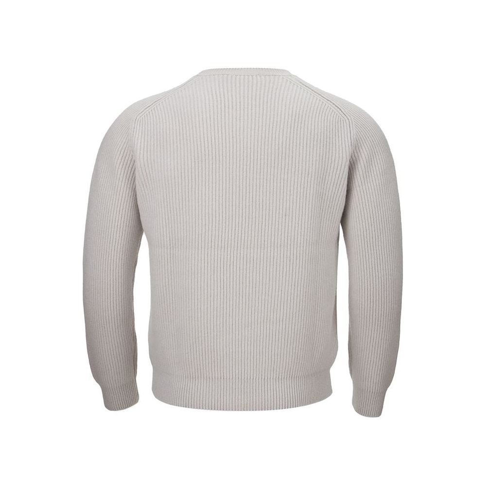 Gran Sasso Elegant Cashmere Men's Gray Sweater Gran Sasso