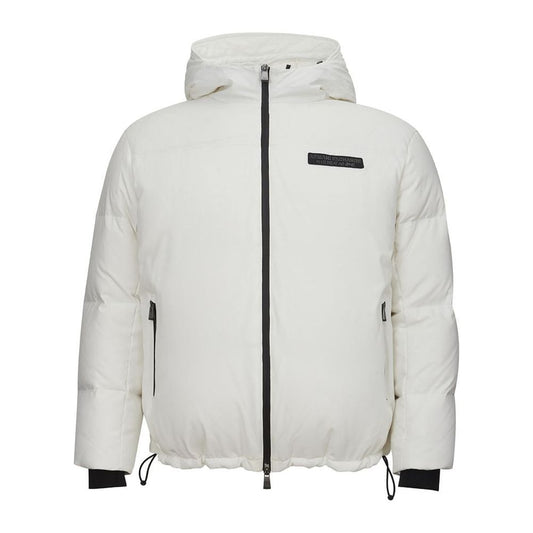 Armani Exchange Elegant White Designer Jacket for Sophisticated Men Armani Exchange