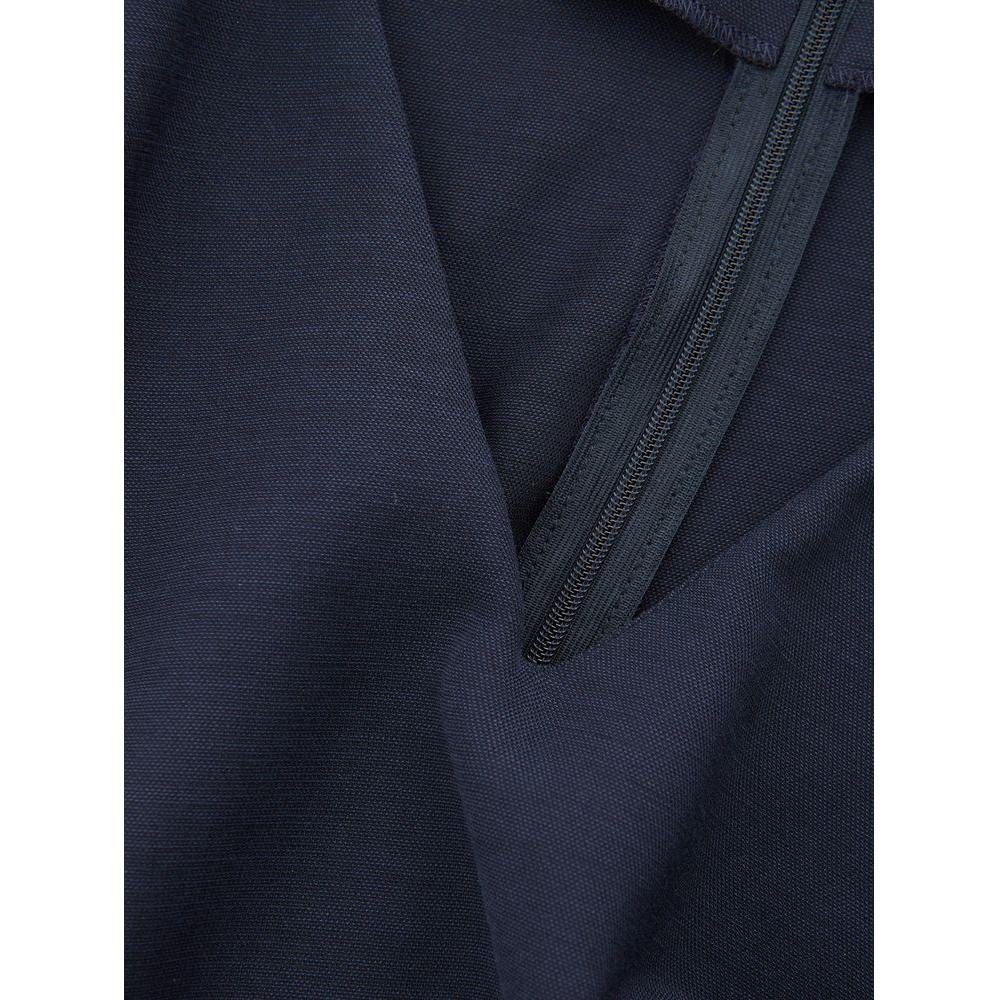 Lardini Elegant Blue Viscose Dress Perfect for Every Occasion Lardini