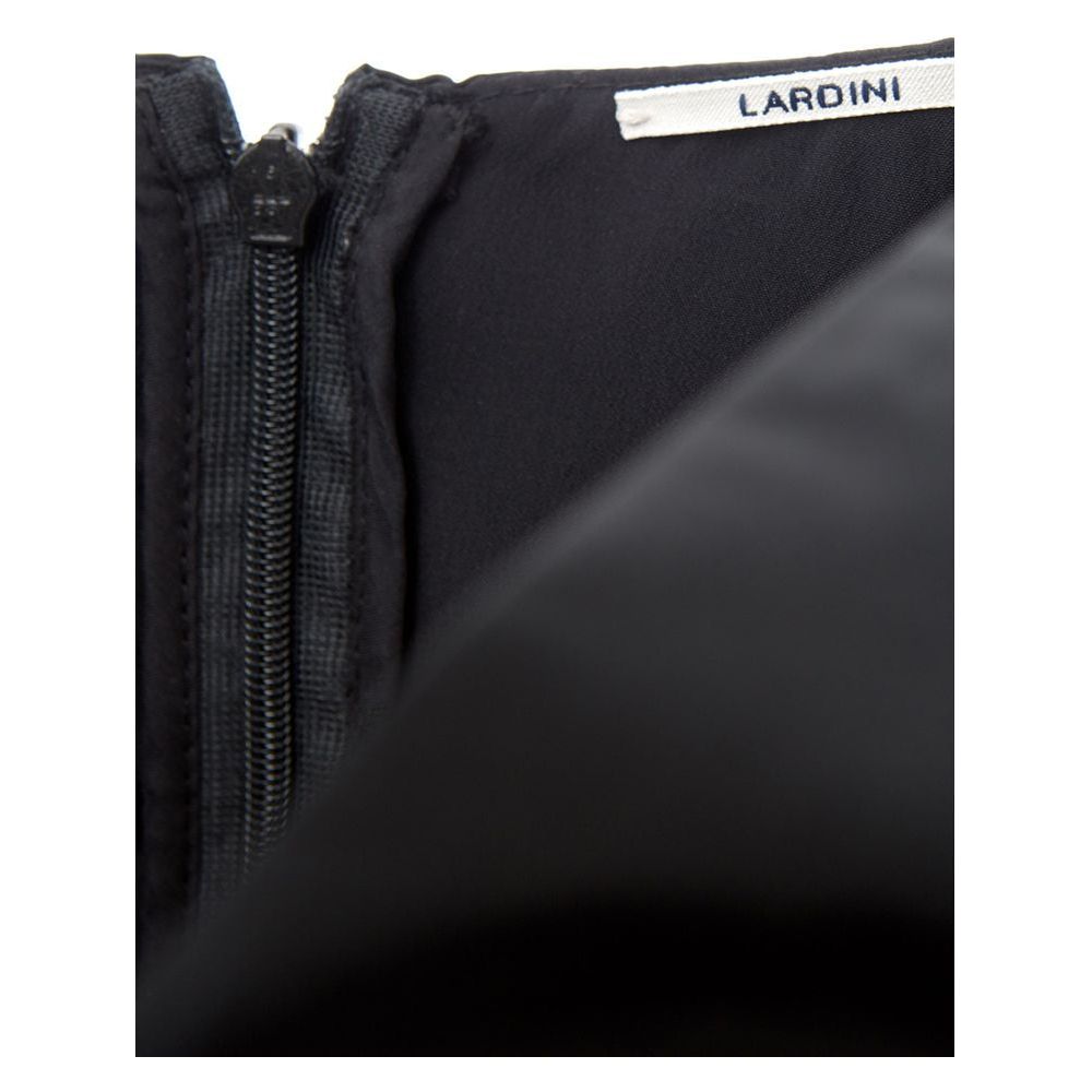 Lardini Elegant Black Polyester Dress Lardini