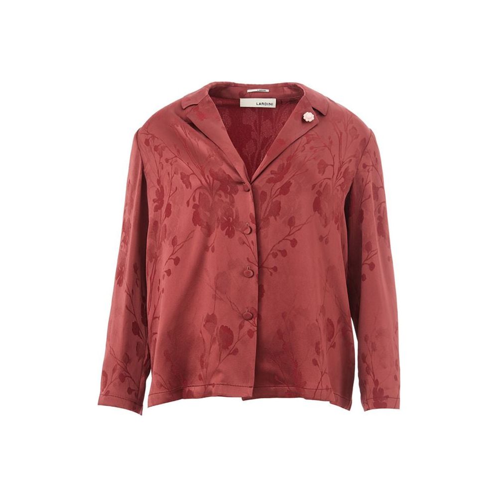 Lardini Elegant Red Acetate Shirt for Women Lardini