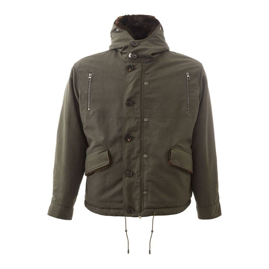 Lardini Elegant Cotton Army Jacket for Men Lardini