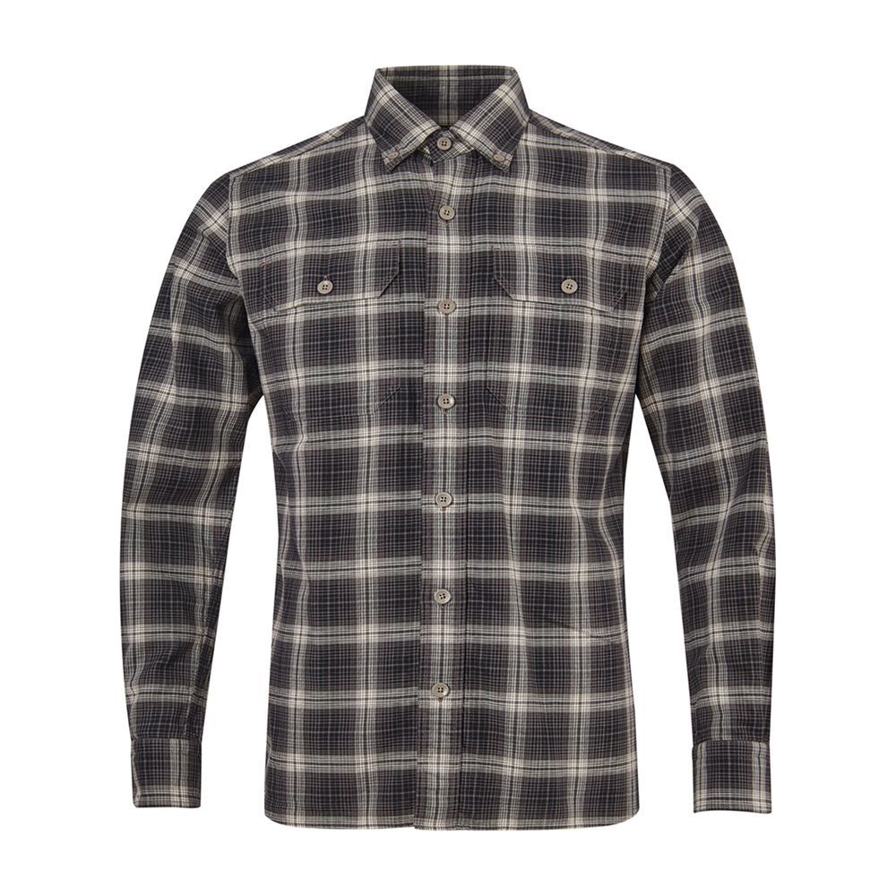 Tom Ford Elegant Gray Cotton Shirt for Men Tom Ford