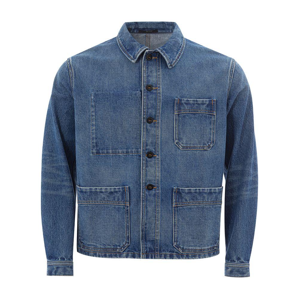 Tom Ford Elegant Multicolor Denim Jacket for Men Tom Ford