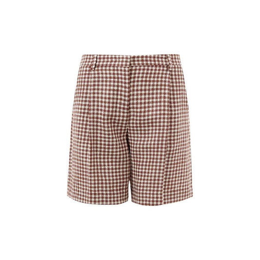 Lardini Elegant Silk-Linen Blend Multicolor Shorts Lardini