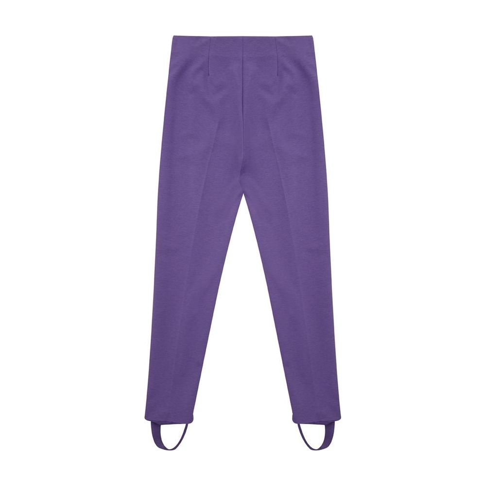 Lardini Elegant Purple Viscose Pants Lardini