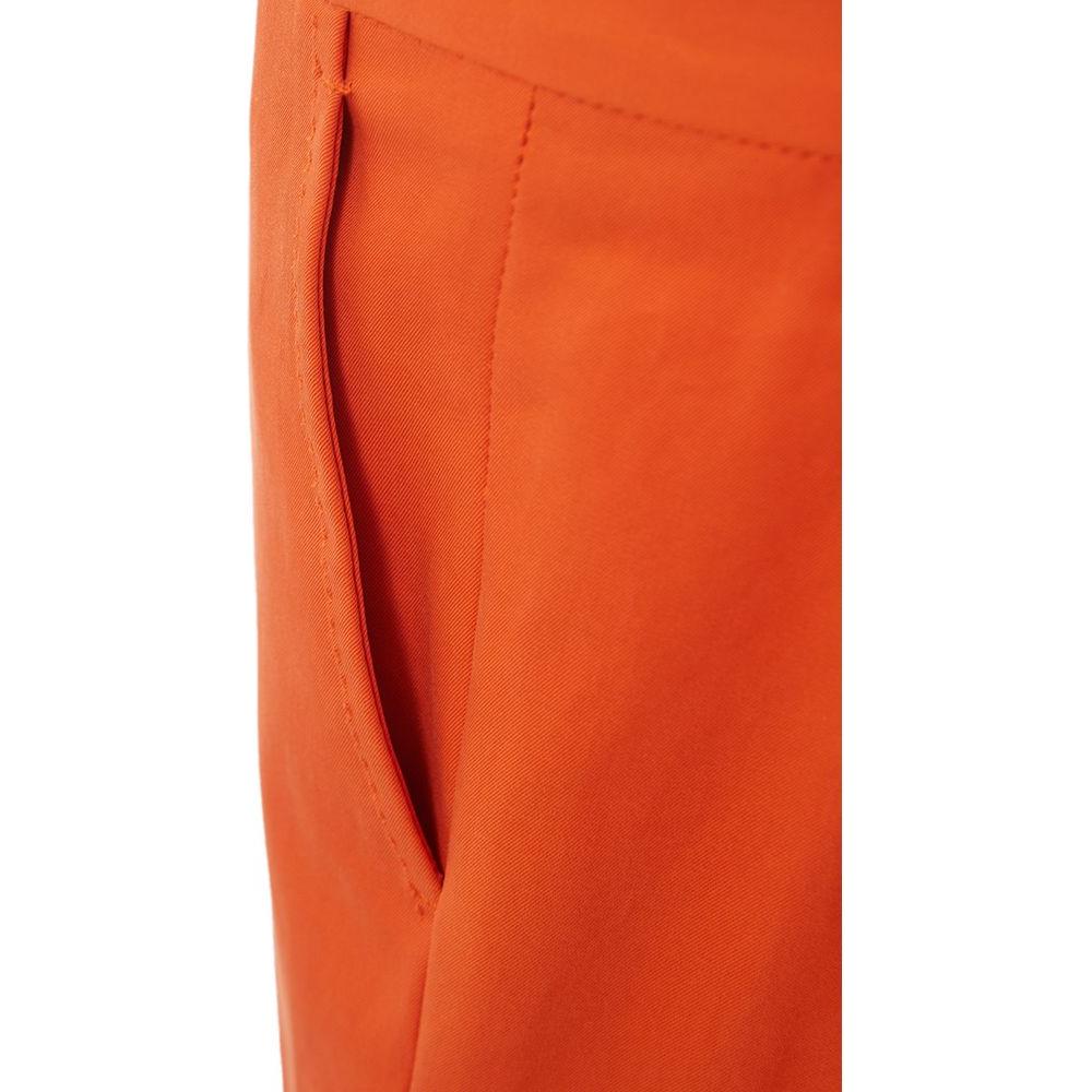 Lardini Elegant Cotton Orange Pants Lardini