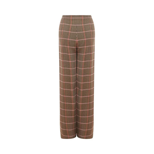 Lardini Elegant Brown Viscose Pants for Women Lardini