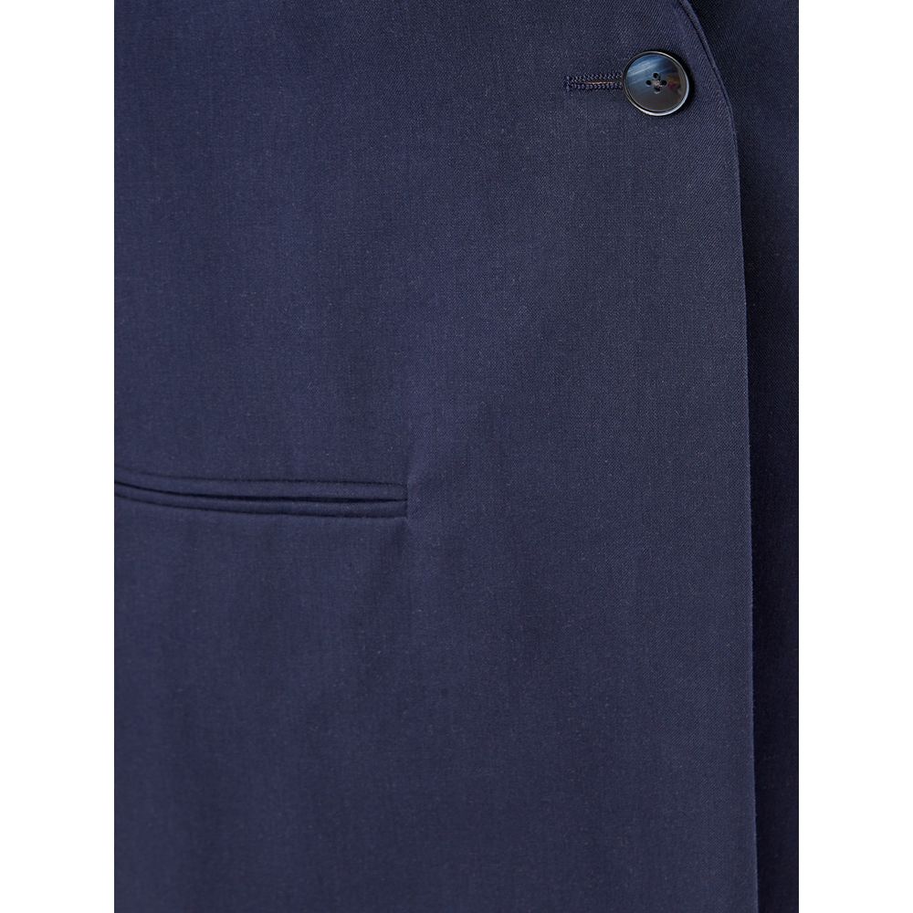 Lardini Cotton Elegance: Chic Blue Jacket Lardini