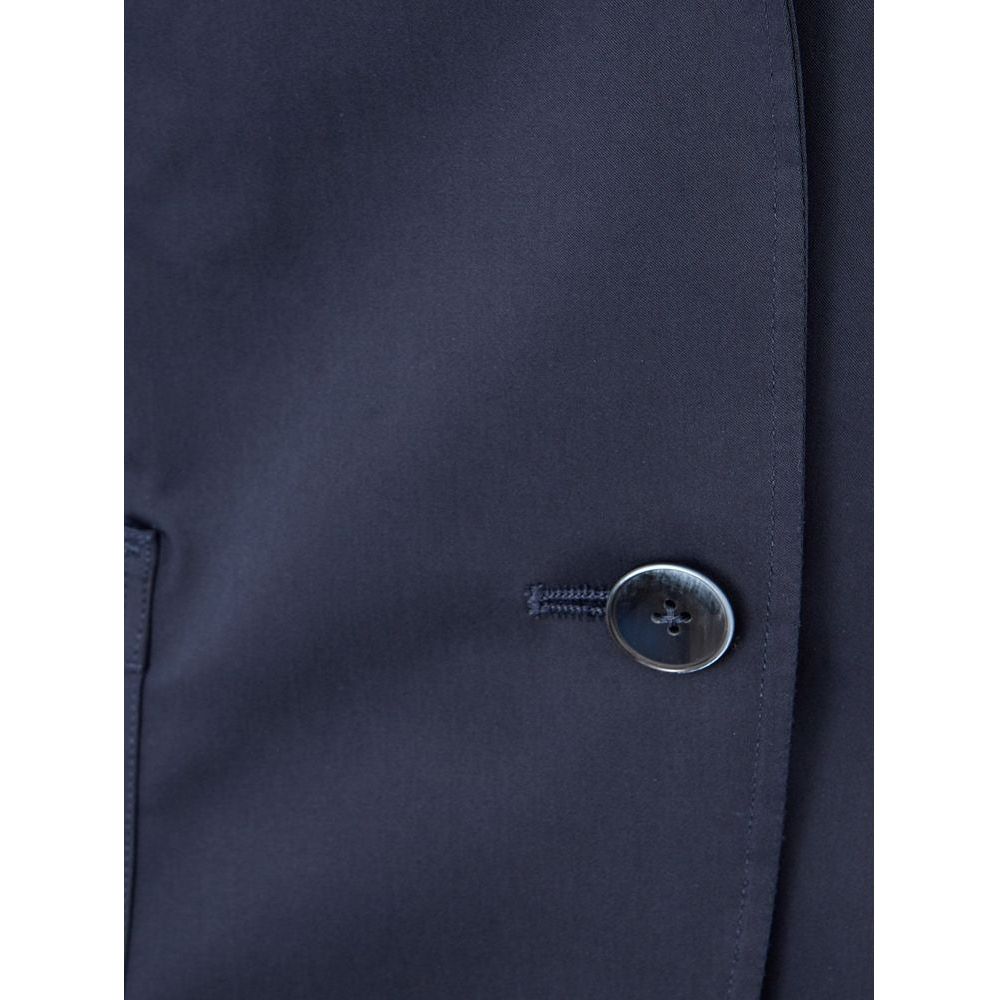 Lardini Elegant Blue Cotton Jacket Lardini