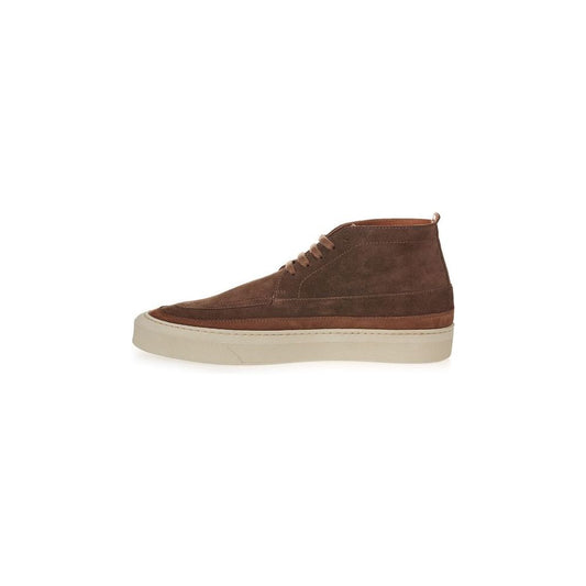 Lardini Elegant Suede Sneakers in Rich Brown Lardini