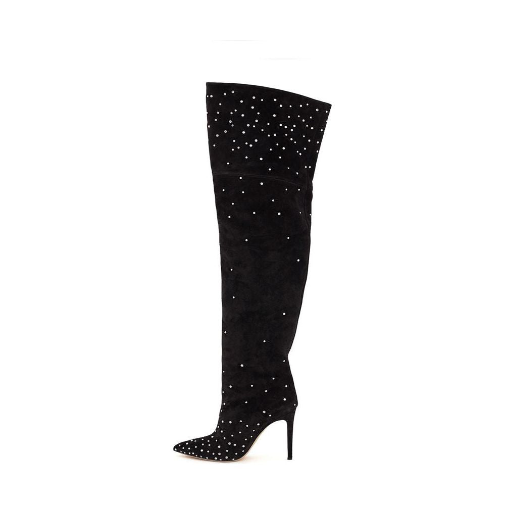 Paris Texas Elegant Black Suede Ankle Boots Paris Texas