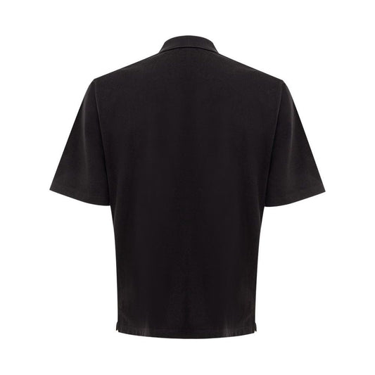 Dsquared² Sleek Black Cotton Polo for Modern Men Dsquared²